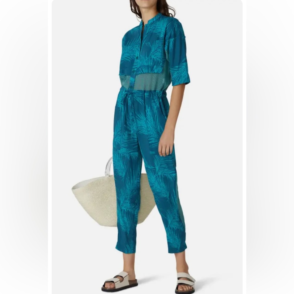Paradised JORDANA Teal
Leaf Print and Mesh
Jumpsuit